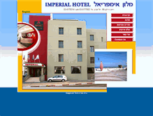 Tablet Screenshot of imperialhotel.co.il